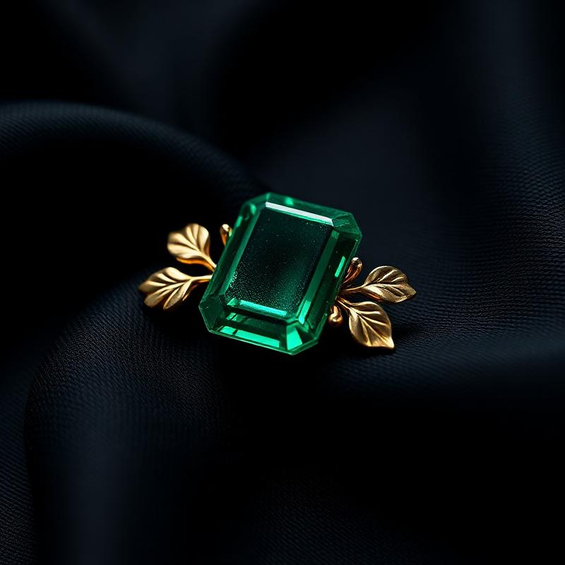 Emerald Garden Brooch