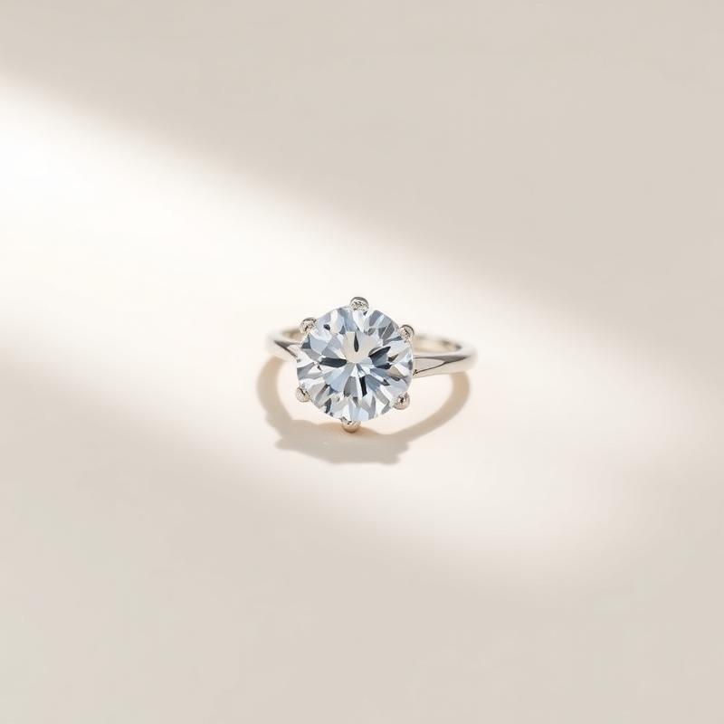 Round Laboratory-Grown Diamond Ring