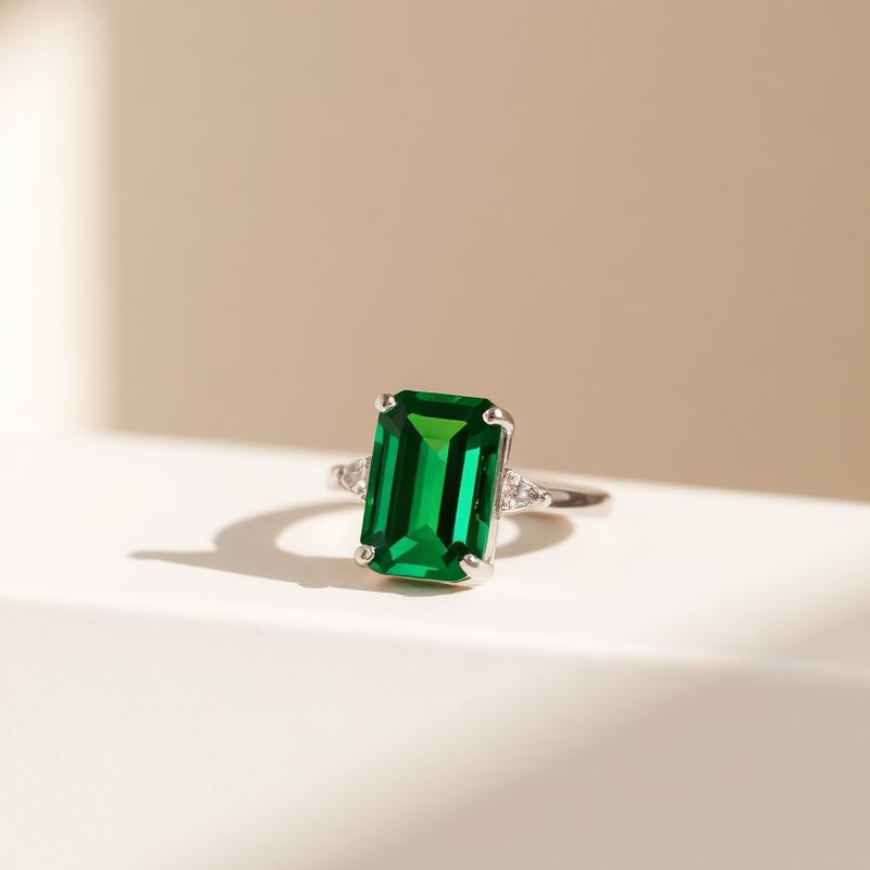 Radiant Tourmaline Ring